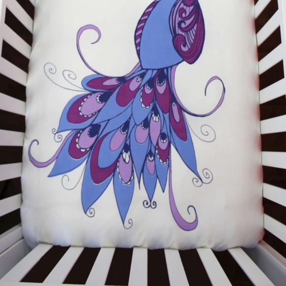 ORGANIC COTTON PEACOCK DUVET COVER TWIN - Picture 3 of 3